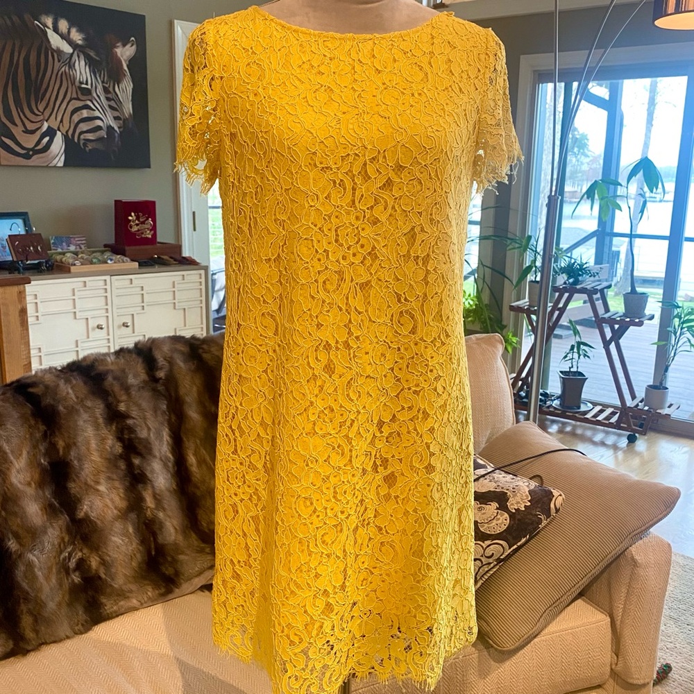 Zara Yellow Flutter Sleeve Mini Dress